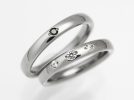 チタン結婚指輪 チタンマリッジリング 金属アレルギー対応 ダイヤモンドセット 日本製