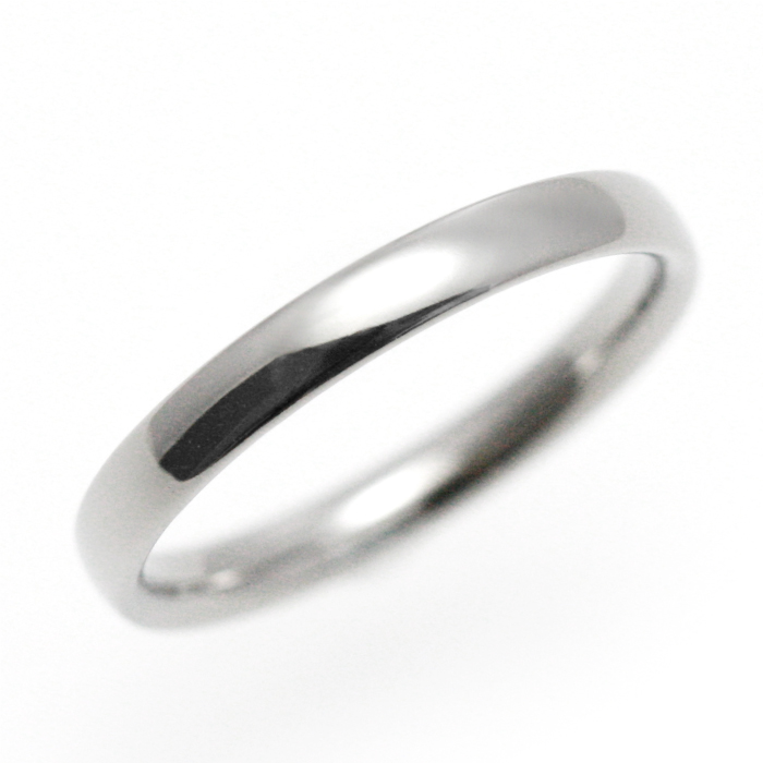 王道デザインの甲丸リング（純チタン）金属アレルギー対応の指輪 結婚指輪、チタンリングの専門店 島田工房