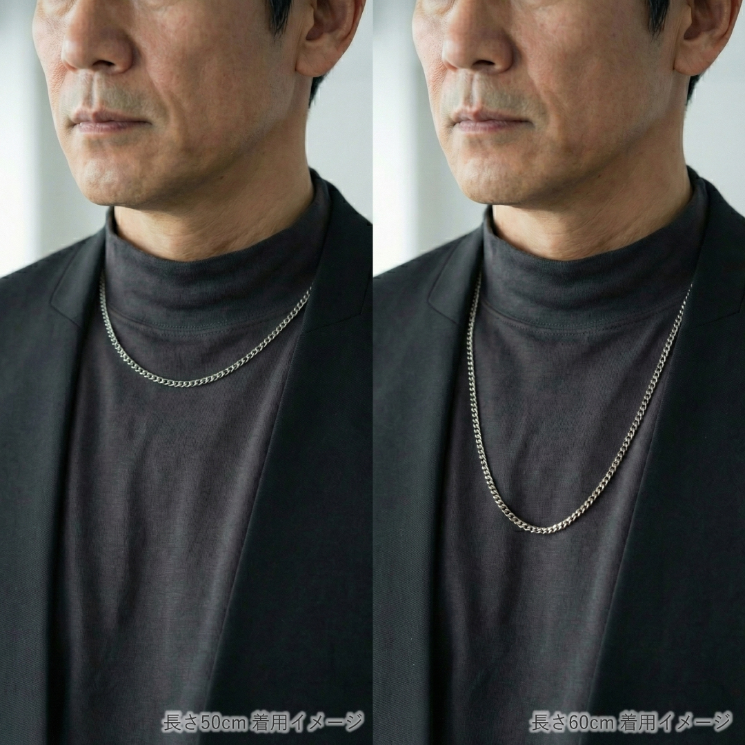 喜平チェーン幅5mmネックレス（純チタン）金属アレルギー対応 | 結婚